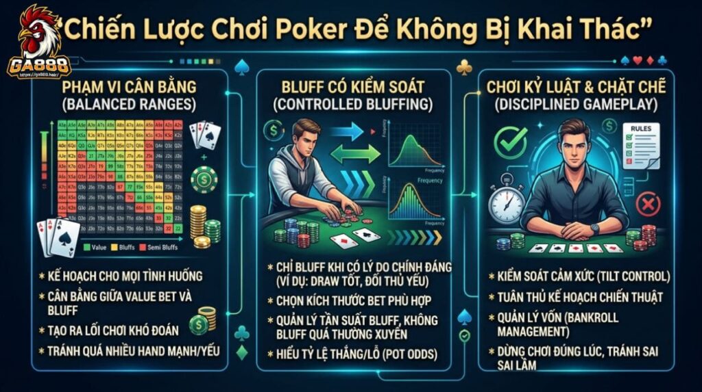 Chiến Lược Chơi Poker Để Không Bị Khai Thác