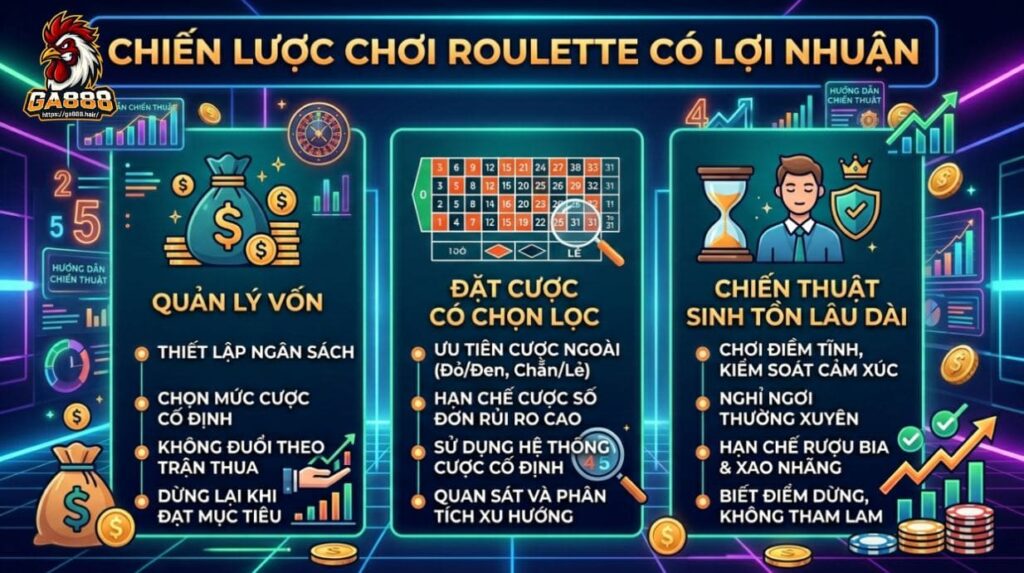 Chiến Lược Chơi Roulette Có Lợi Nhuận