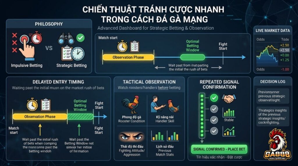 Chiến Thuật Tránh Cược Nhanh Trong Cách Đá Gà Mạng