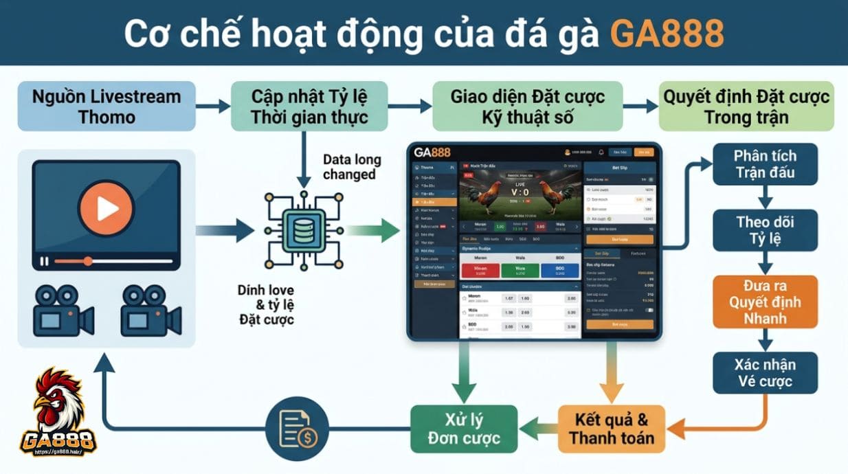 Cơ chế hoạt động của đá gà GA888