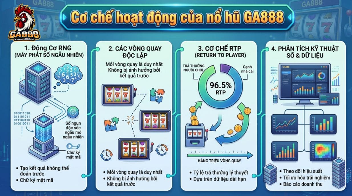 Cơ chế hoạt động của nổ hũ GA888