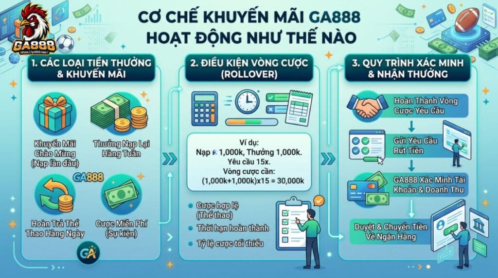 Cơ chế khuyến mãi GA888 hoạt động như thế nào