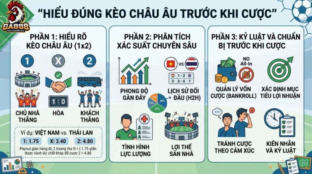 Hiểu Đúng Kèo Châu Âu Trước Khi Cược