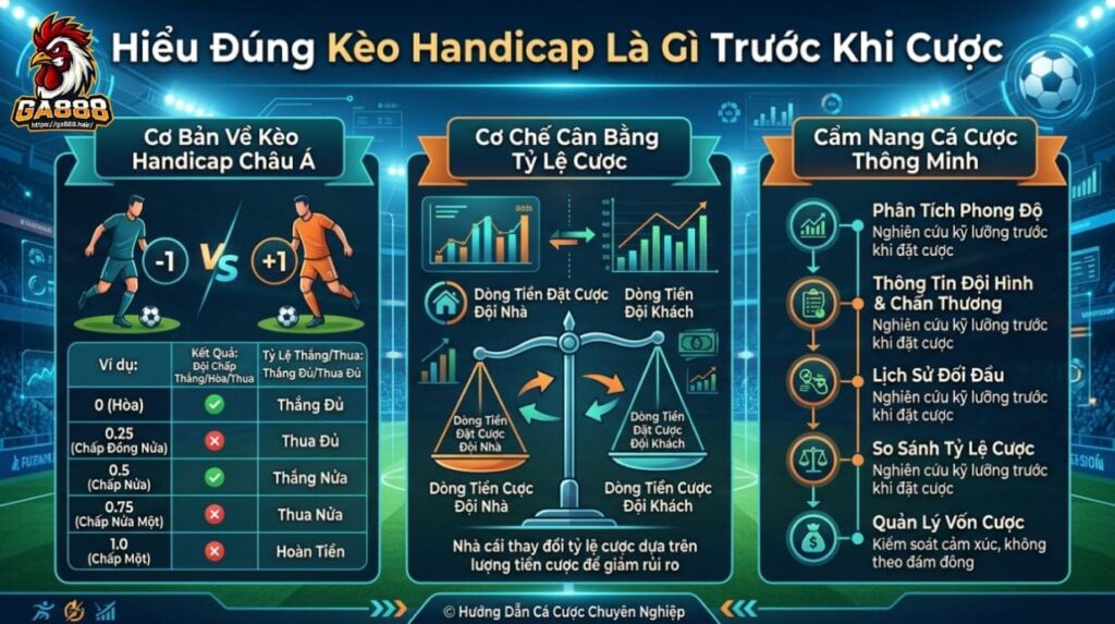 Hiểu Đúng Kèo Handicap Là Gì Trước Khi Cược