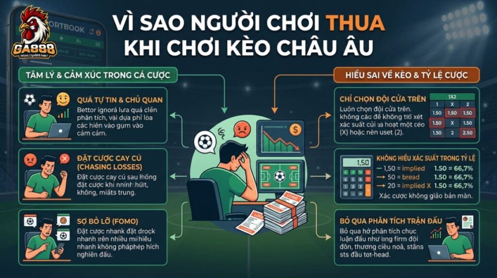 Vì Sao Người Chơi Thua Khi Chơi Kèo Châu Âu