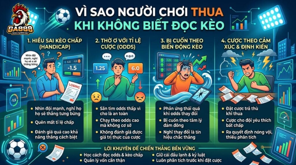 Vì Sao Người Chơi Thua Khi Không Biết Đọc Kèo