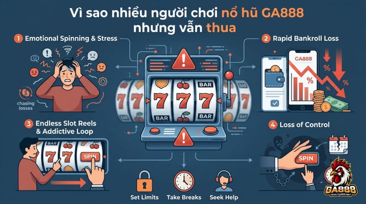 Vì sao nhiều người chơi nổ hũ GA888 nhưng vẫn thua