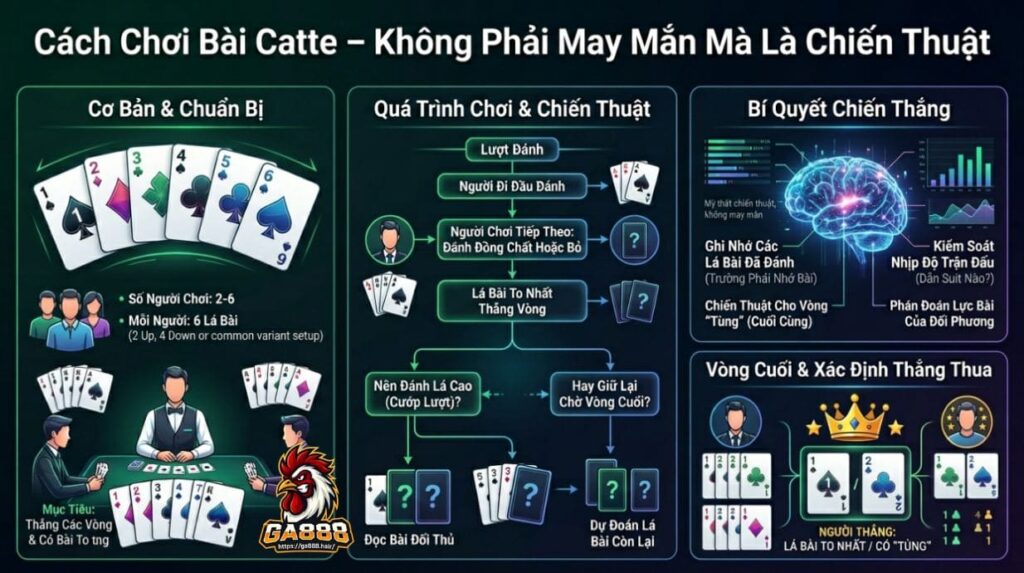 Cách Chơi Bài Catte – Không Phải May Mắn Mà Là Chiến Thuật