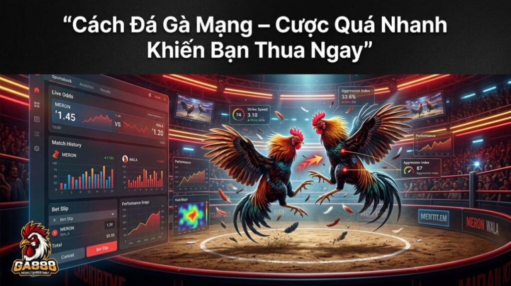 Cách Đá Gà Mạng – Cược Quá Nhanh Khiến Bạn Thua Ngay