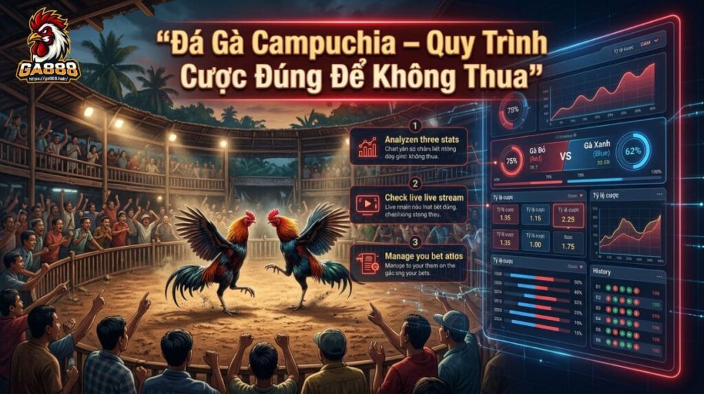 Đá Gà Campuchia – Quy Trình Cược Đúng Để Không Thua