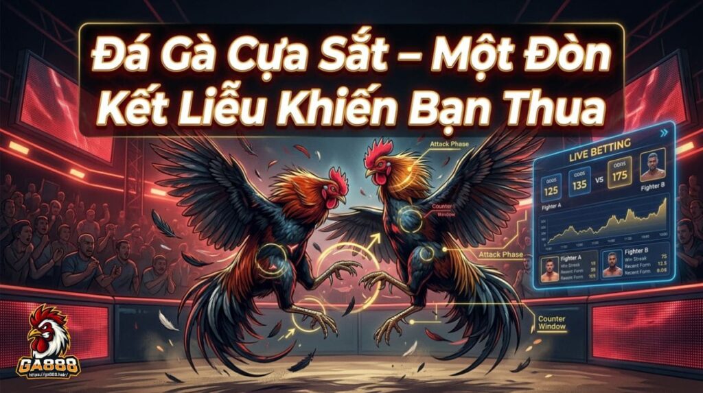 Đá Gà Cựa Sắt – Một Đòn Kết Liễu Khiến Bạn Thua